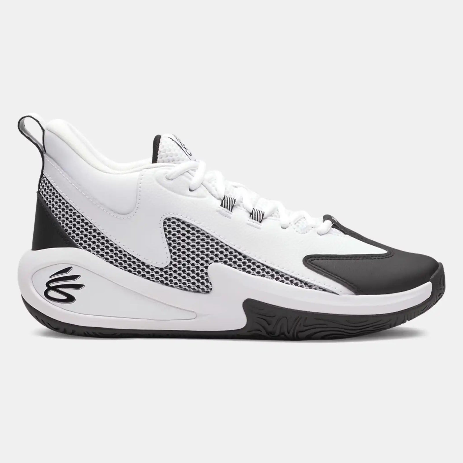 UA Curry 3Z 25 chaussures de basketball unisexe adulte - Blanc / Noir