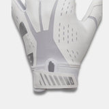 Under Armour Blur gants de football junior - White / White / Metallic Silver