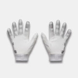 Under Armour Blur gants de football junior - White / White / Metallic Silver