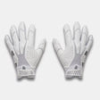Under Armour Blur gants de football junior - White / White / Metallic Silver