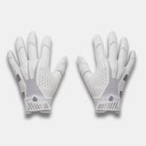 Under Armour Blur gants de football junior - White / White / Metallic Silver