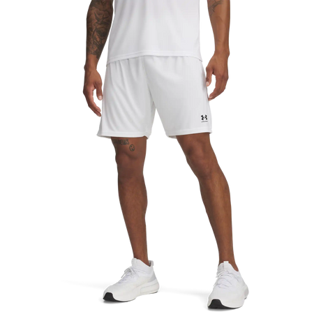 Under Armour Challenger Team short de soccer pour adultes - Blanc / Noir