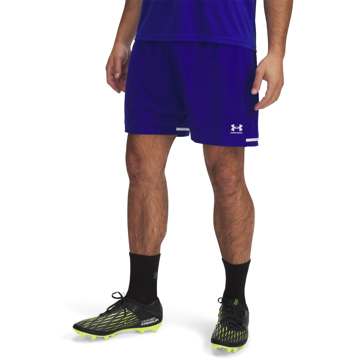 Under Armour Challenger Team short de soccer pour adultes - Bleu / Blanc