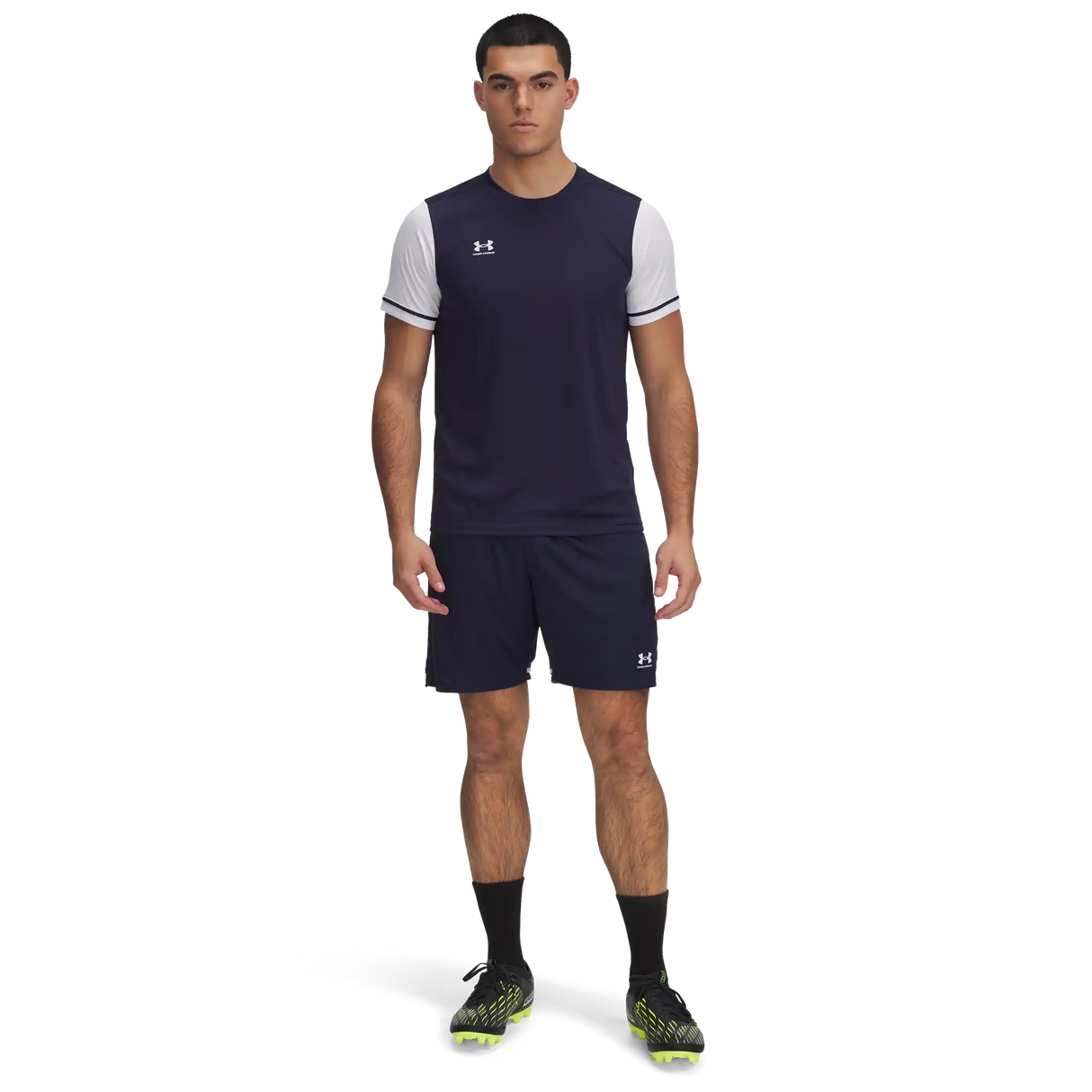 Under Armour Challenger Team short de soccer pour adultes - Marine / Blanc