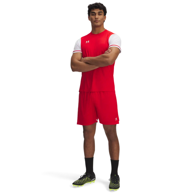 Under Armour Challenger Team short de soccer pour adultes - Rouge / Blanc