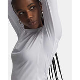 UA ColdGear Authentics Crew couche de base manches longues femme - Blanc / Noir