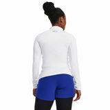 Under Armour ColdGear Authentics Mock couche de base manches longues femme - Blanc