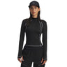 Under Armour ColdGear 1/2 Zip chandail femme - Black / White / Metallic Silver