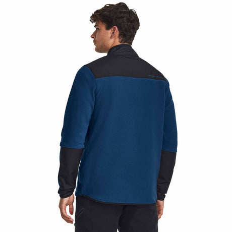 Under Armour ColdGear Infrared Half Zip chandail pour homme - Bleu Varsity / Noir