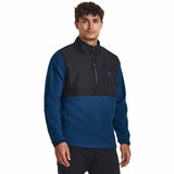 Under Armour ColdGear Infrared Half Zip chandail pour homme - Bleu Varsity / Noir