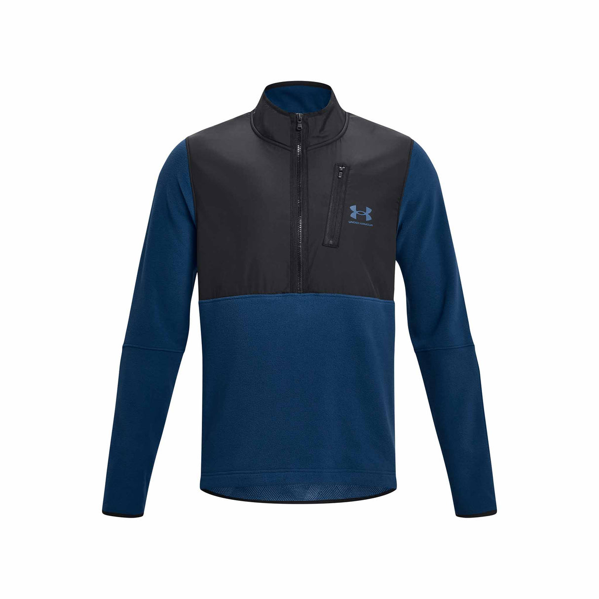 Under Armour ColdGear Infrared Half Zip chandail pour homme - Bleu Varsity / Noir