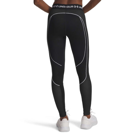 Under Armour ColdGear legging texturé femme - Noir / Blanc / Blanc