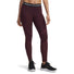 Under Armour ColdGear legging texturé femme - Dark Maroon / Fuchsia Dusk / White