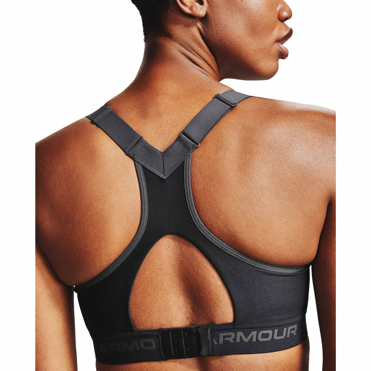 Under Armour Crossback High Bra soutiens-gorge sport - Noir / Gris