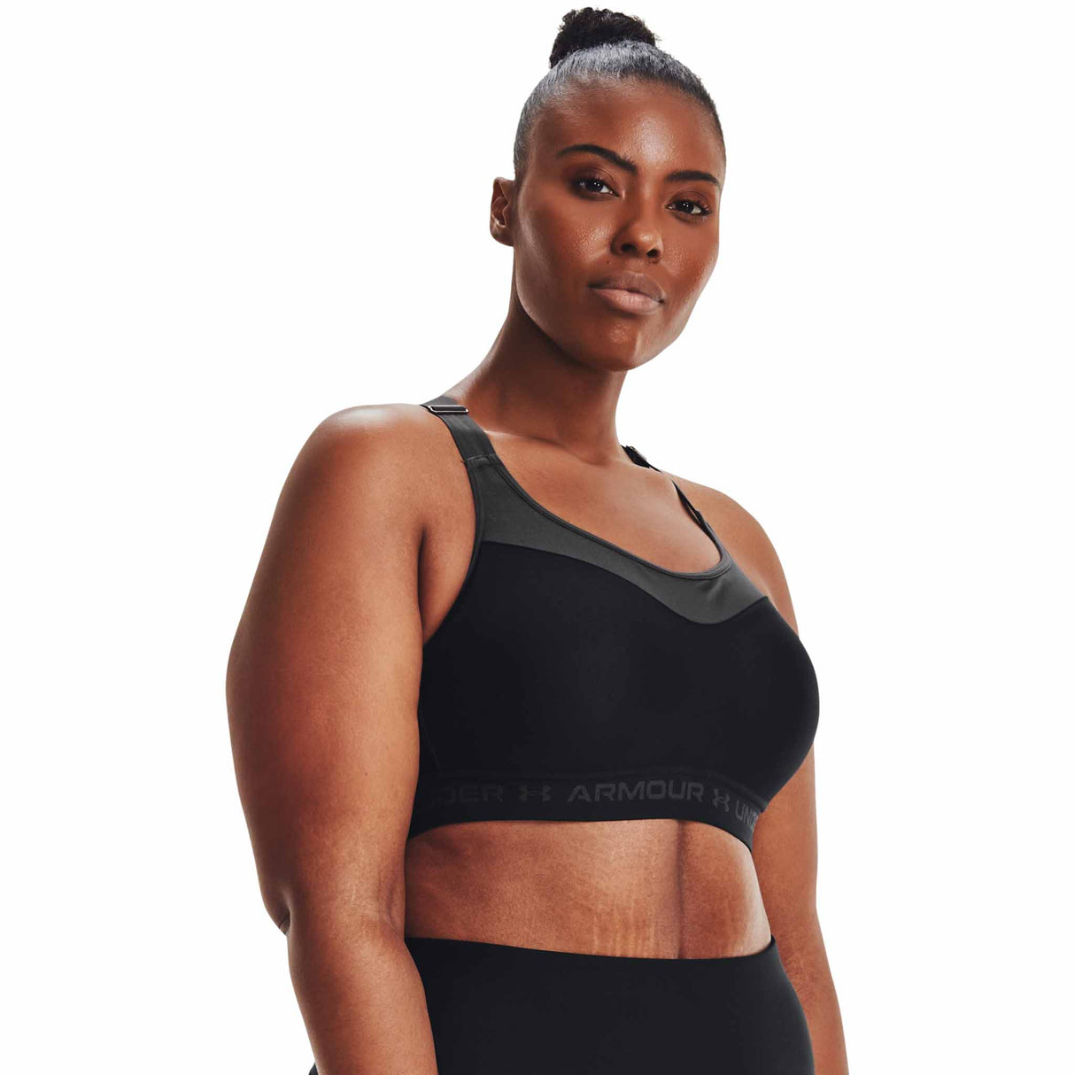 Under Armour Crossback High Bra soutiens-gorge sport - Noir / Gris