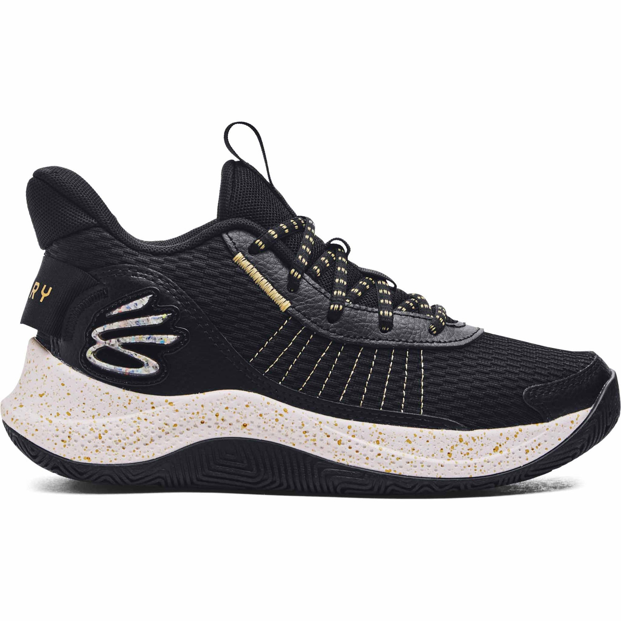 Under Armour Curry 3Z7 chaussures de basketball pour enfant - Black / Metallic Gold