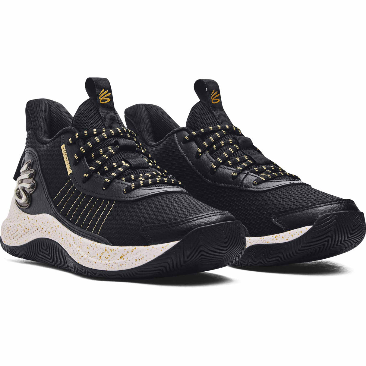 Under Armour Curry 3Z7 chaussures de basketball pour enfant - Black / Metallic Gold