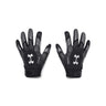 UA F9 Nitro gants de football américain - Black / Castlerock / Metallic Silver