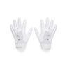 UA F9 Nitro gants de football américain -White / Distant Gray / Metallic Silver