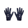 UA F9 Nitro gants de football américain -Midnight Navy / Midnight  Navy / Metallic Silver