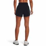 UA Flex short tissé 8 cm femme dos - noir