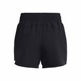 UA Flex short tissé 8 cm femme dos - noir