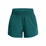 UA Flex short tissé 8 cm femme face - hydro teal