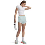 Under Armour UA Fly-By short 8 cm (3 po) pour femme- Refresh Mint AFS - Deprecated / White / Reflective