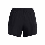 Under Armour Fly-By short sport 3 pouces femme dos - black / reflective