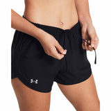 Under Armour Fly-By short sport 3 pouces femme taille - black / reflective