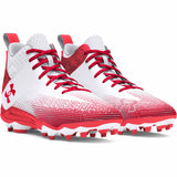 UA Hammer 2.0 MC chaussures de football américain paire - blanc / rouge