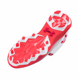 UA Hammer 2.0 MC chaussures de football américain crampons- blanc / rouge