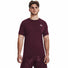 UA HeatGear Armour Fitted T-shirt à manches courtes pour hommes - Dark Maroon