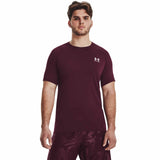 UA HeatGear Armour Fitted T-shirt à manches courtes pour hommes - Dark Maroon