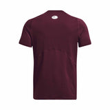 UA HeatGear Armour Fitted T-shirt à manches courtes pour hommes - Dark Maroon