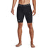 UA HeatGear Shorts 9 po avec poche pour homme face - Noir / Blanc