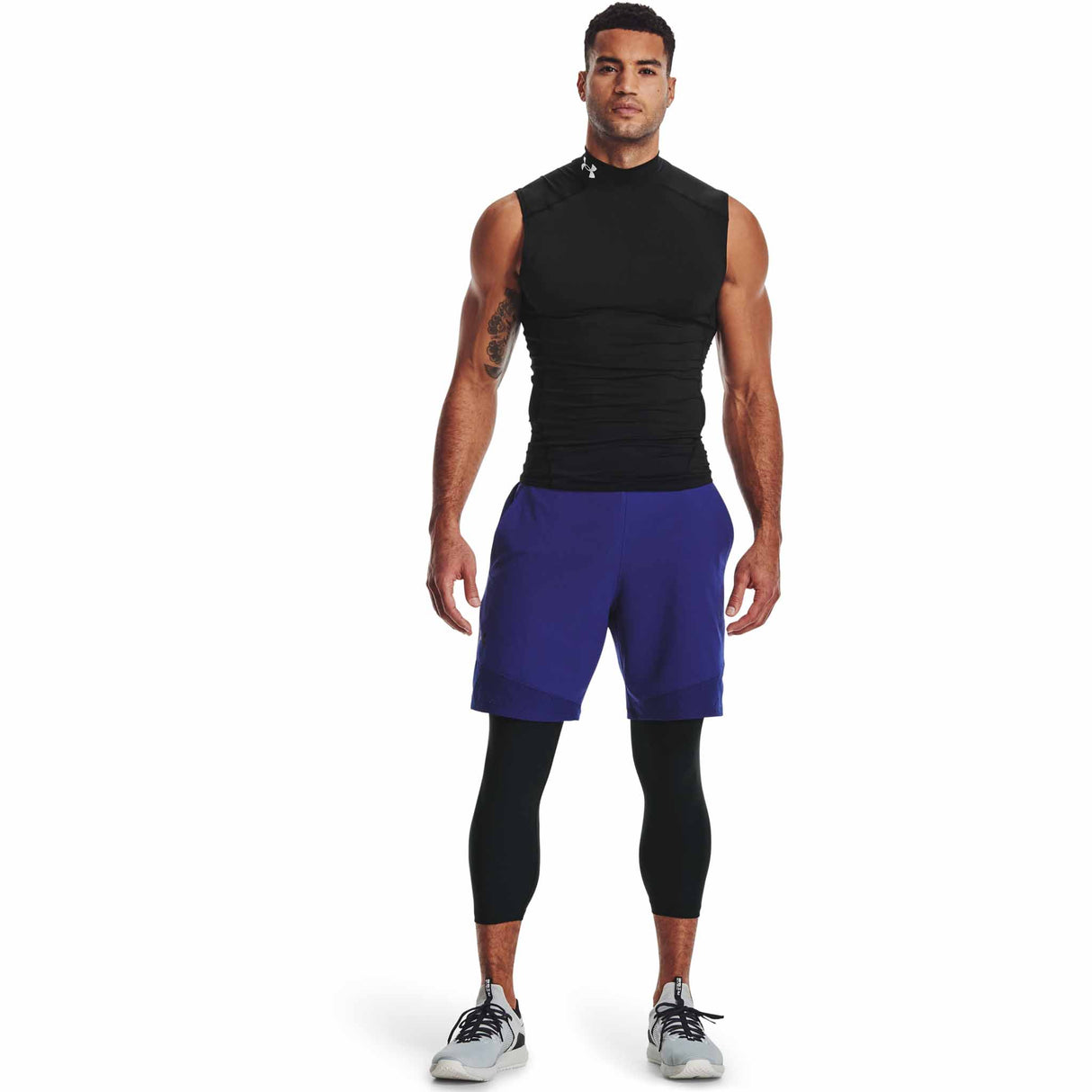 Under Armour HeatGear Armour Leggings 3/4 pantalons de compression pour homme - Noir