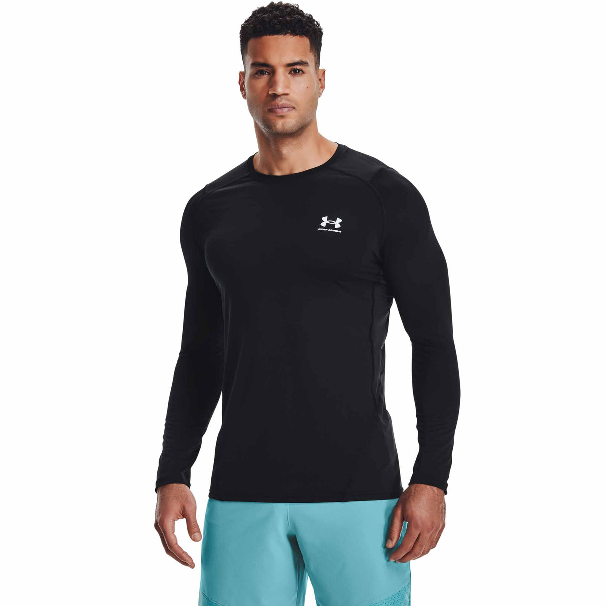 Under Armour HeatGear Armour Fitted T-shirt à manches longues pour hommes - Noir