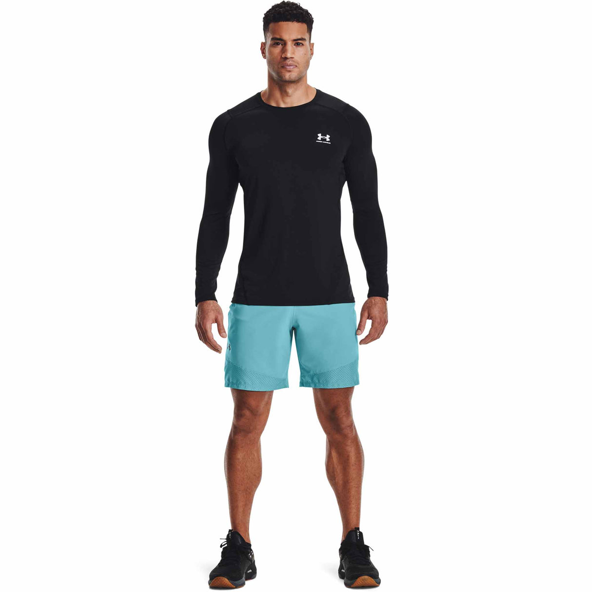 Under Armour HeatGear Armour Fitted T-shirt à manches longues pour hommes - Noir