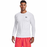 Under Armour HeatGear Armour Fitted T-shirt à manches longues pour hommes - Blanc