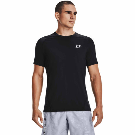 Under Armour HeatGear Armour Fitted T-shirt à manches courtes pour hommes - Noir