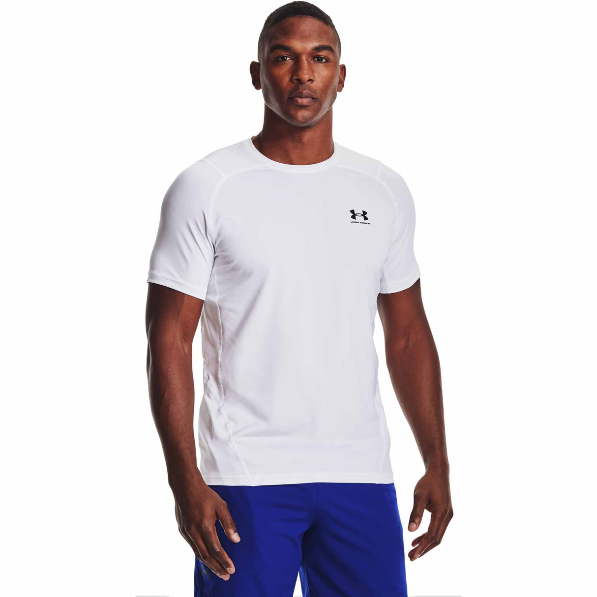 Under Armour HeatGear Armour Fitted T-shirt à manches courtes pour hommes - Blanc