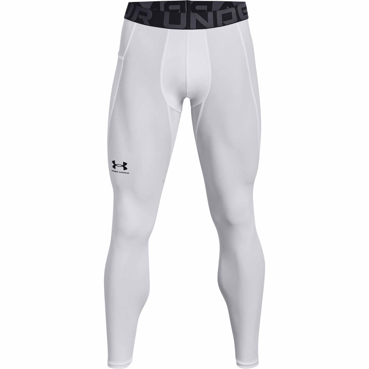 Under Armour HeatGear Armour Leggings pantalons de compression pour homme - White / Black