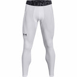 Under Armour HeatGear Armour Leggings pantalons de compression pour homme - White / Black