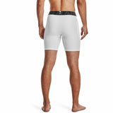 Under Armour HeatGear Shorts de compression pour homme - Blanc