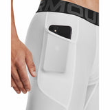 Under Armour HeatGear Shorts de compression pour homme - Blanc