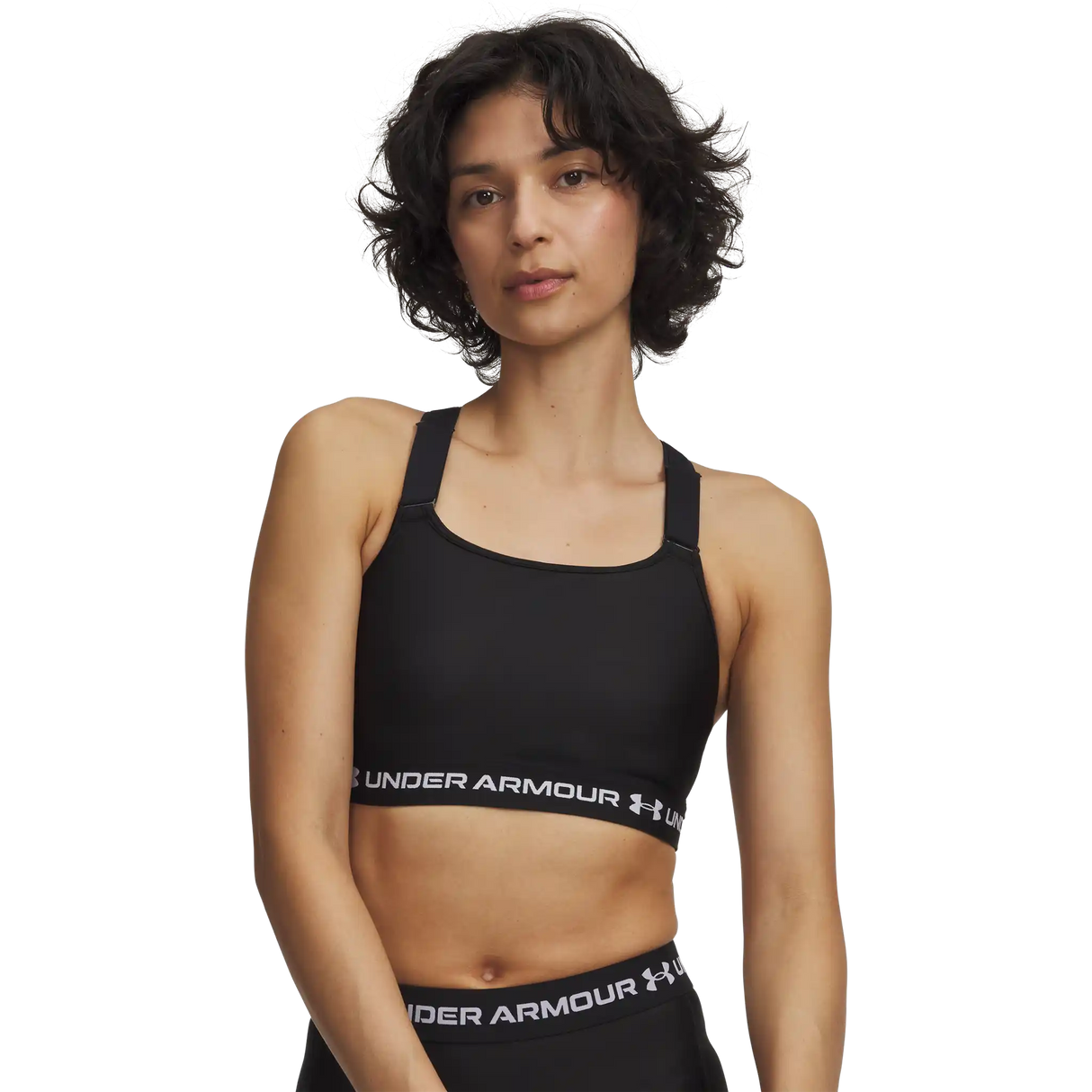 Under Armour HeatGear Crossback High – Soutien-gorge sport - Ultimate Black / White