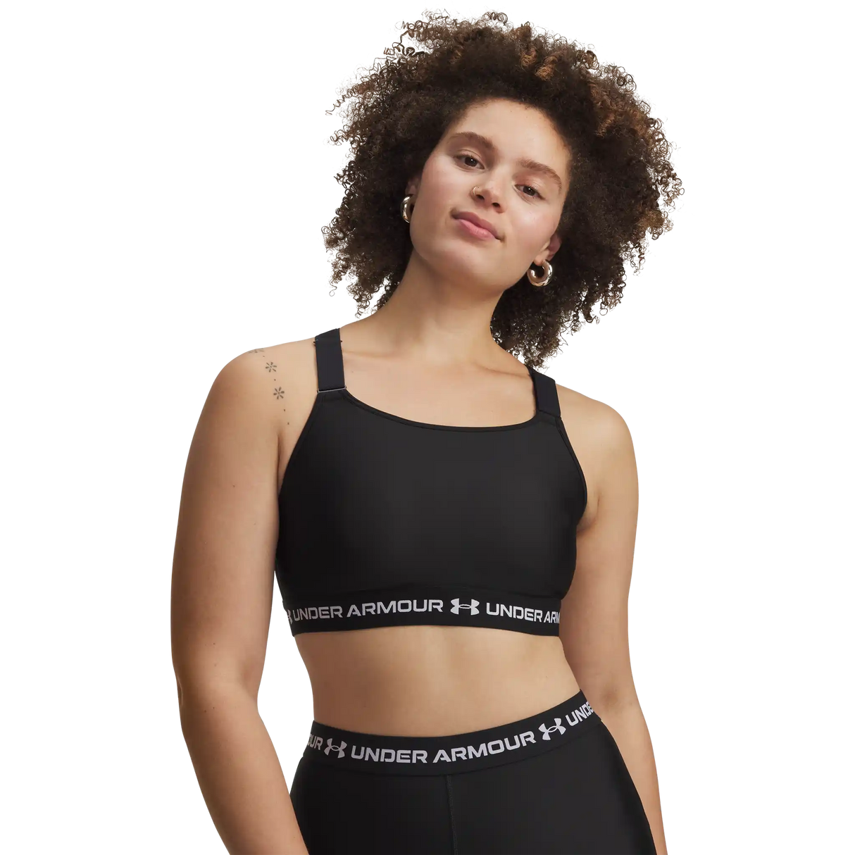 Under Armour HeatGear Crossback High – Soutien-gorge sport - Ultimate Black / White