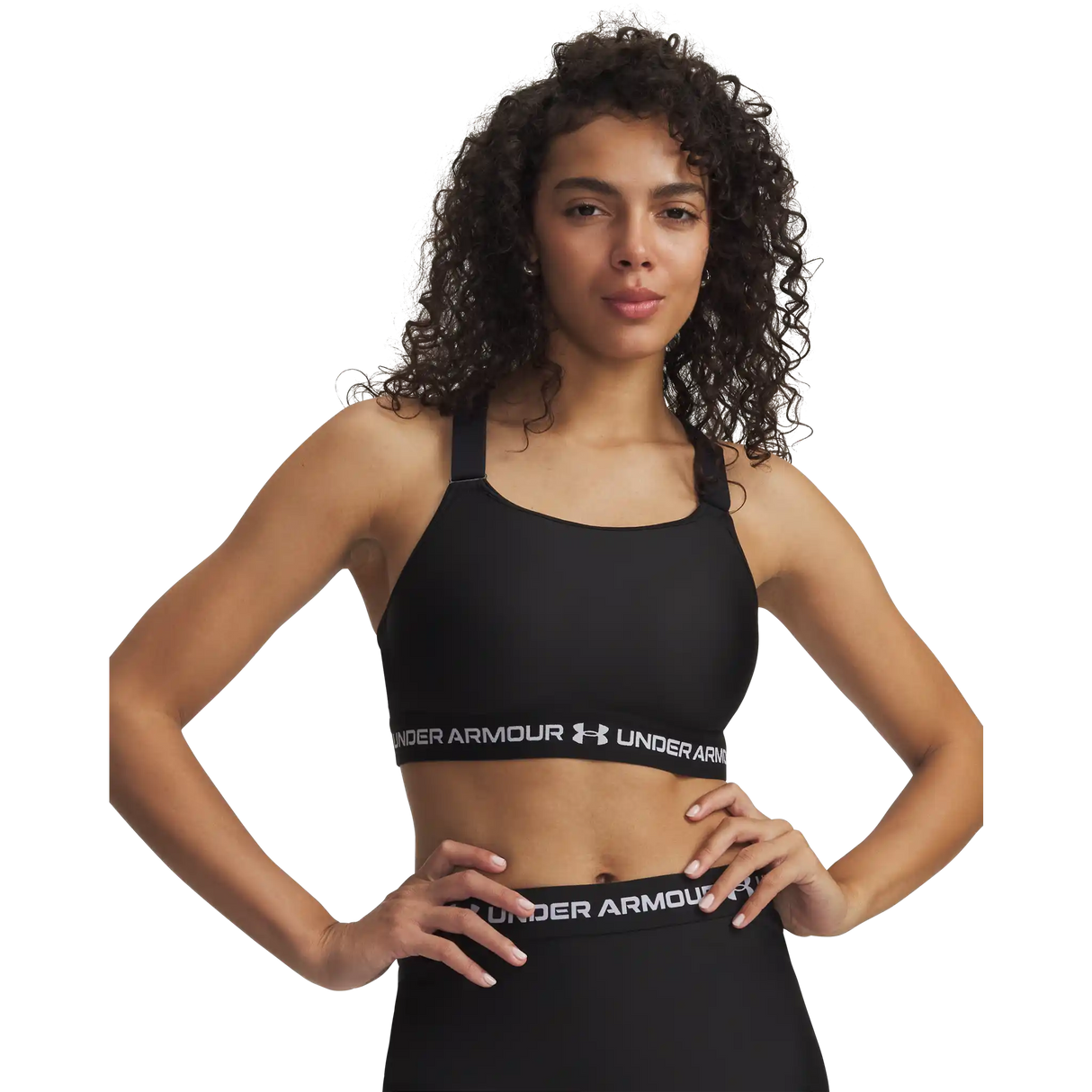 Under Armour HeatGear Crossback High – Soutien-gorge sport - Ultimate Black / White