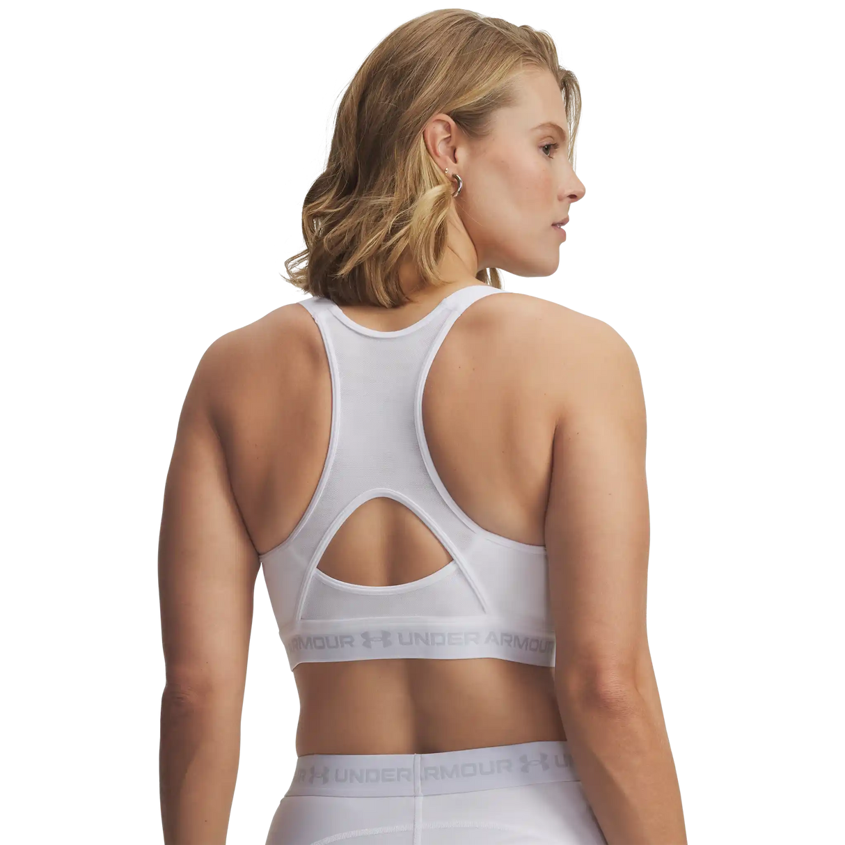 Under Armour HeatGear Crossback High – Soutien-gorge sport - White / Halo Grey